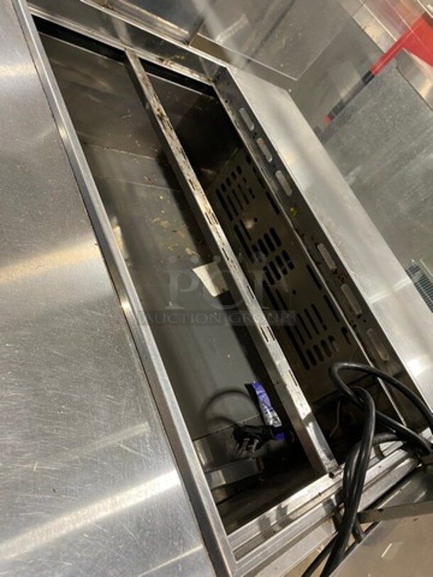 Turbo Air Refrigerated Salad Bar Island! Single Door Storage Space Underneath! All Stainless Steel! Model: MST28711S - Image 7 of 9