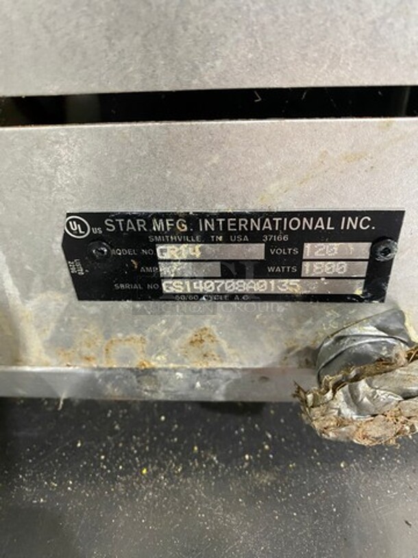 Star Pro Max Commercial Countertop Panini/Sandwich Grill! With Flat Press! All Stainless Steel! Model: GR14 SN: GS140708A0135 120V - Image 9 of 12