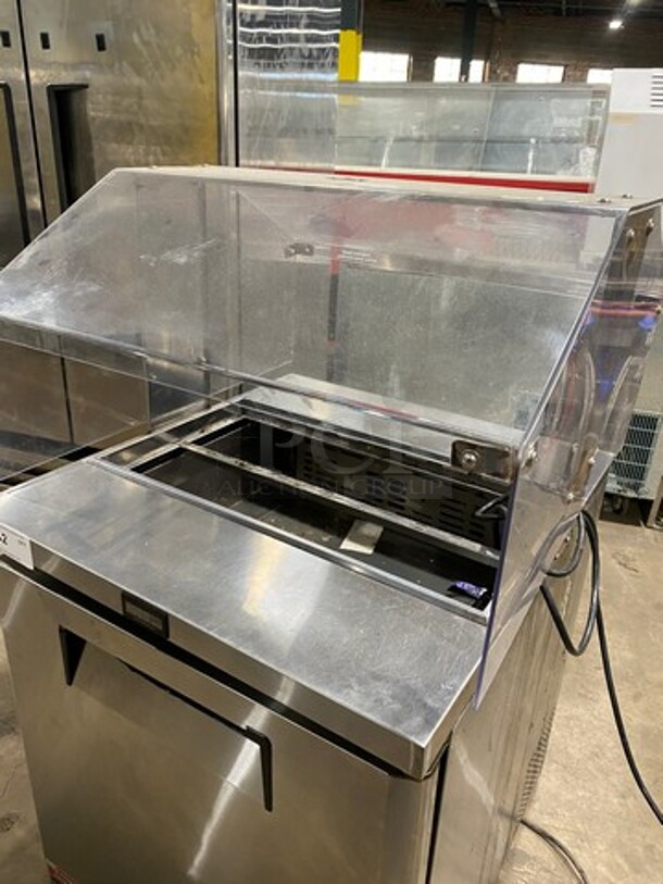 Turbo Air Refrigerated Salad Bar Island! Single Door Storage Space Underneath! All Stainless Steel! Model: MST28711S - Image 8 of 9