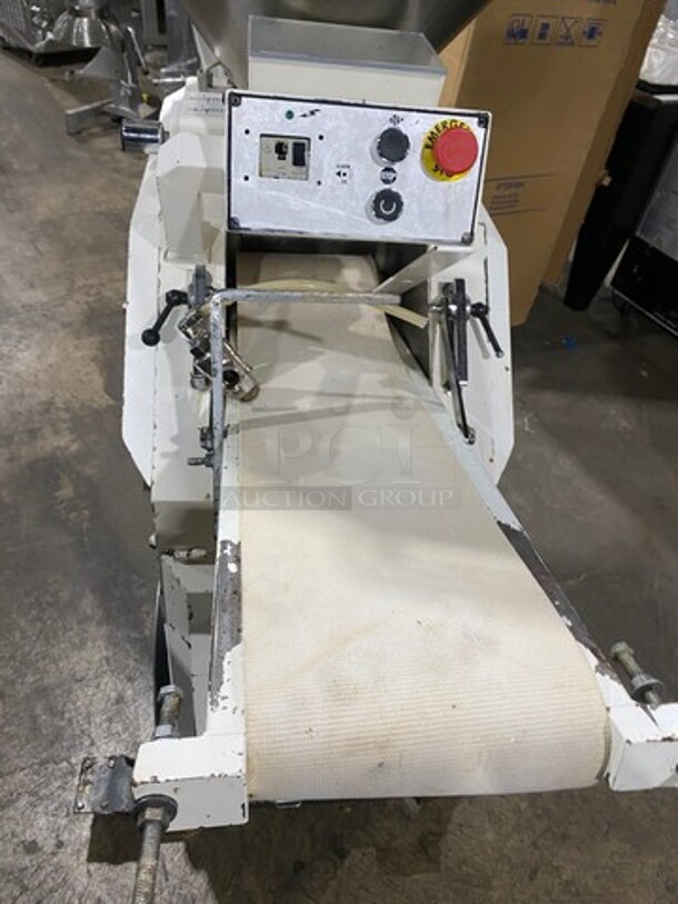 Commercial Floor Style Tortilla Machine! With Stainless Steel Top Hopper! On Casters! - Image 7 of 8