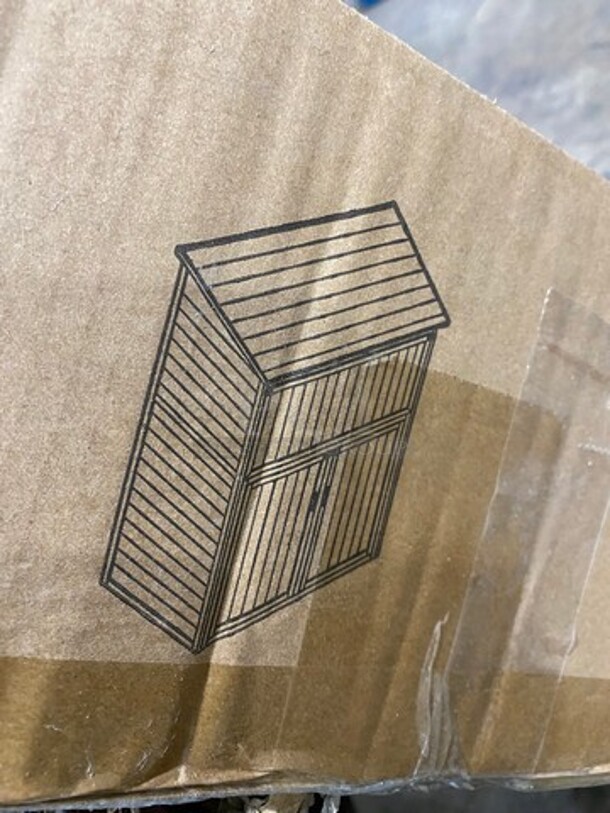 NEW! IN THE BOX! Leisure Season Wooden Storage Cabinet! With Drop Table! Model: SCT1753 - Image 5 of 8