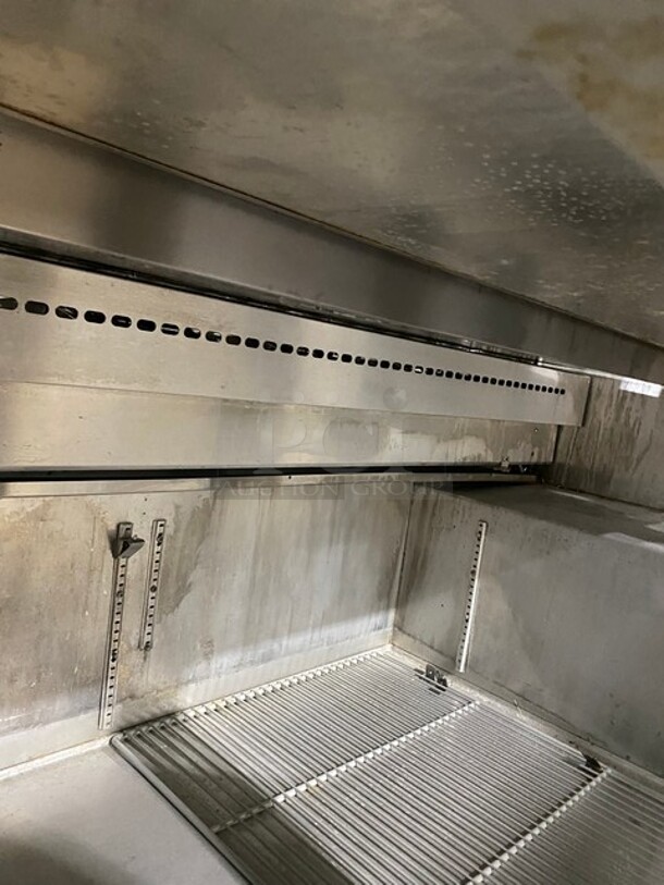 Continental Commercial Refrigerated Pizza Prep Table! With 3 Door Storage Space Underneath! All Stainless Steel! On Casters! Model: CPA68 SN: 15974548! 115V 1 Phase - Image 6 of 9