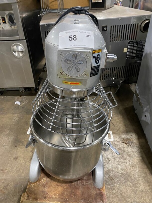 WOW! Blakeslee Commercial 20QT Planetary Mixer! With Mixing Bowl And Bowl Guard! With Paddle And Spiral Hook Attachments! Model: B20 110V 60HZ 