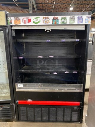 MASTERBILT Open Refrigerated  Grab-N-Go Display Case Merchandiser!
 W/ Night Curtain! Model BMOA-48 Serial 167086OCC01 115V/208-230V/60Hz/1 Phase