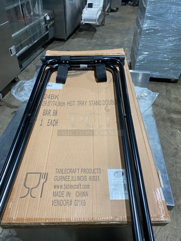 NEW! IN THE BOX! Table Craft Black Floor Style Serving Tray Stand! - Image 5 of 5