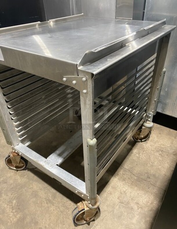 NICE! Epco Metal Commercial Pan Transport/Worktop Rack! All Stainless Steel! - Image 2 of 6