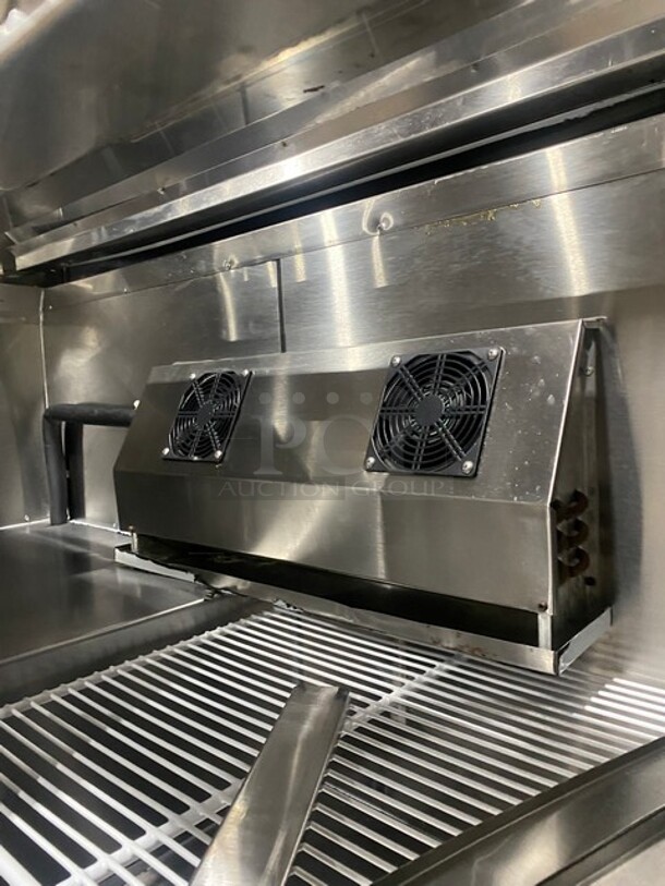Cool Tech Commercial Refrigerated Sandwich Prep Table! With 2 Door Storage Space Underneath! All Stainless Steel! On Casters! Model: CUST60BM SN: 025719 120V 60HZ 1 Phase - Image 6 of 9