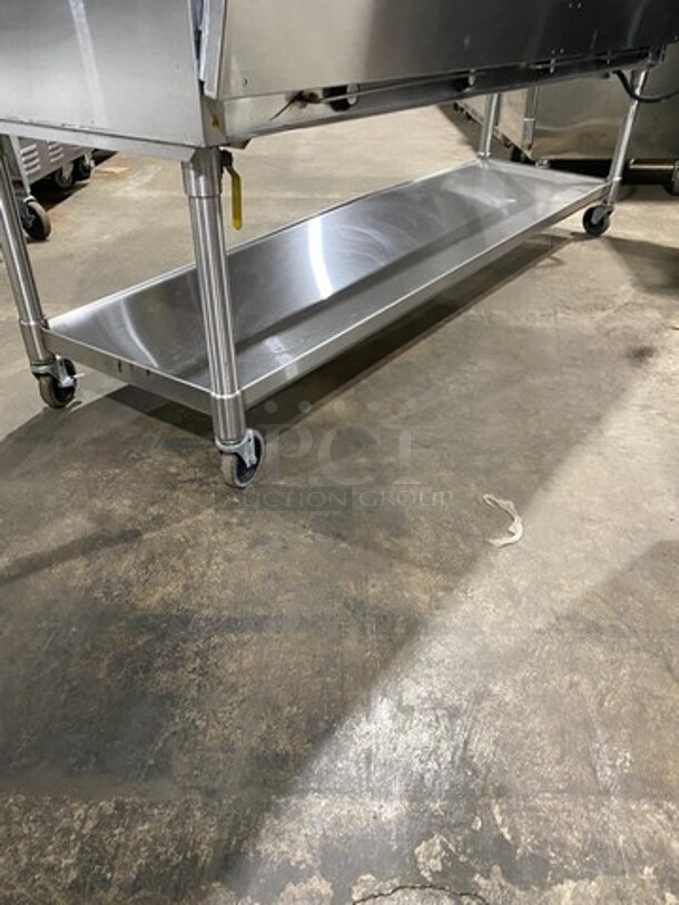 Eagle Commercial Electric Powered 5 Well Steam Table! With Storage Space Underneath! All Stainless Steel! On Casters! Model: YSPHT5 SN: 2008990273 208V 60HZ 1 Phase! Working When Removed!  - Image 9 of 10