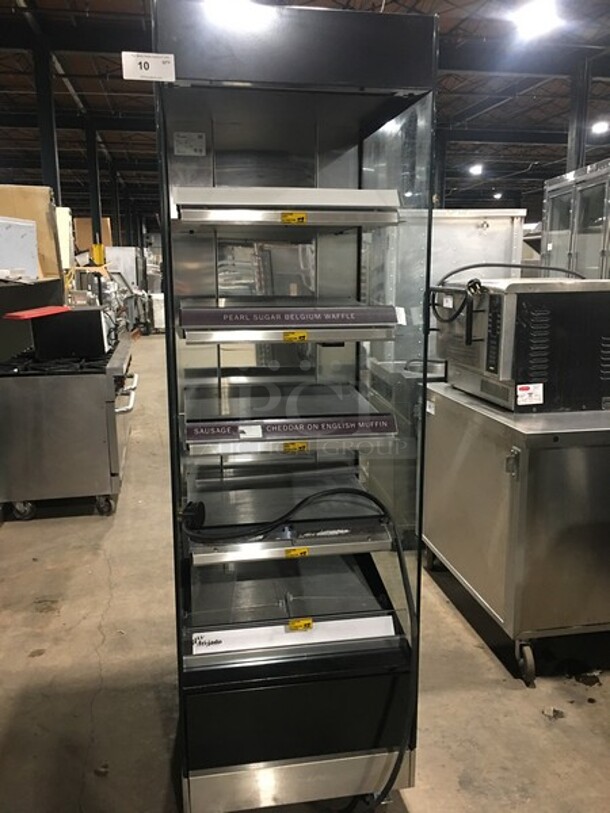 NICE! LIKE NEW! Fri-jado Heated Open Grab-N-Go Merchandiser Case! Great For Displaying & Holding Hot Prepared Food Meals! Model MD-24-5 Serial 100107415! 208V 1 Phase! On Casters! 