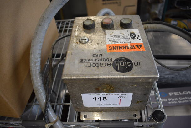 Insinkerator MRS-6 Metal Garbage Disposal Control Center. 120 Volts, 1 Phase. Goes GREAT w/ Lot 74! 6.5x8x5