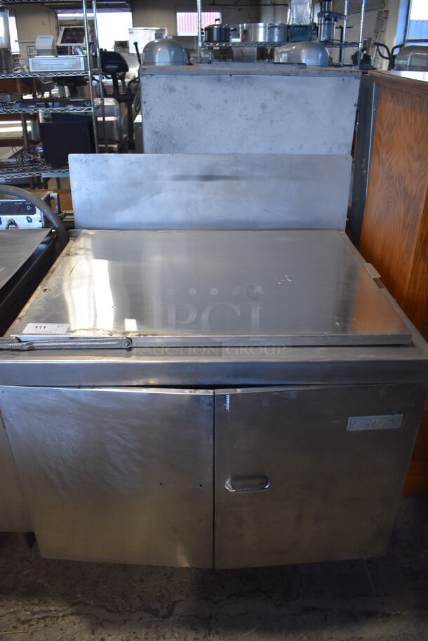 Anets Stainless Steel Commercial Natural Gas Powered Donut Fryer. 41x36x45 - Image 1 of 8