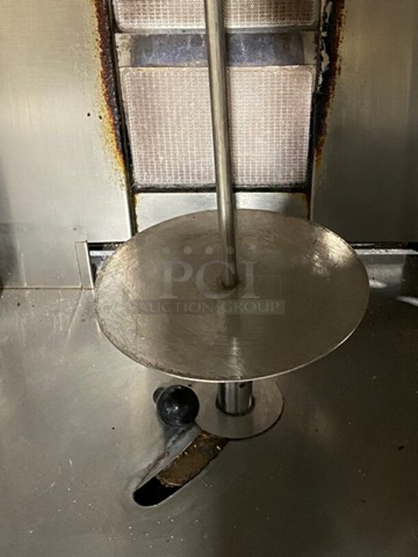 Attias Natural Gas Powered Dual Gyro Machine! All Stainless Steel! WORKING WHEN REMOVED!
 - Image 6 of 11