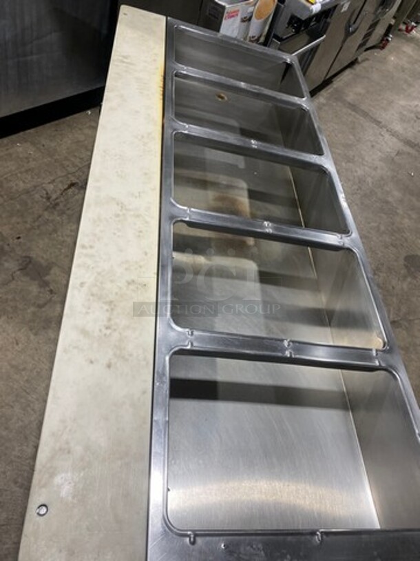 All Stainless Steel 5 Well Natural Gas Powered Steam Table! On Legs!  - Image 5 of 9
