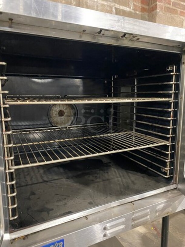 Duke Commercial Gas Powered Convection Oven! With View Through Doors! Metal Oven Racks! All Stainless Steel! On Legs! Model: 6/13! - Image 4 of 8