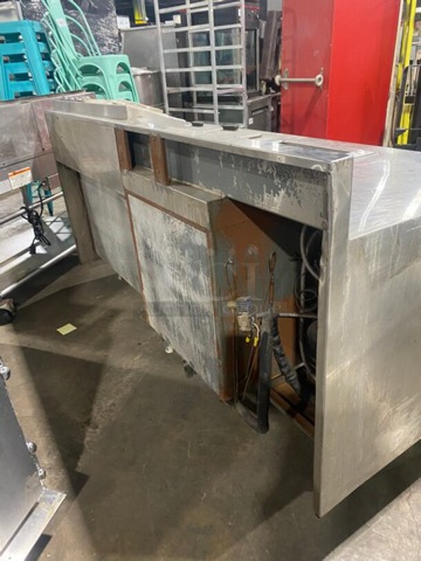 Commercial Refrigerated Prep Table! With Topping Rail! With Storage Space Underneath! All Stainless Steel! On Legs! - Image 3 of 11