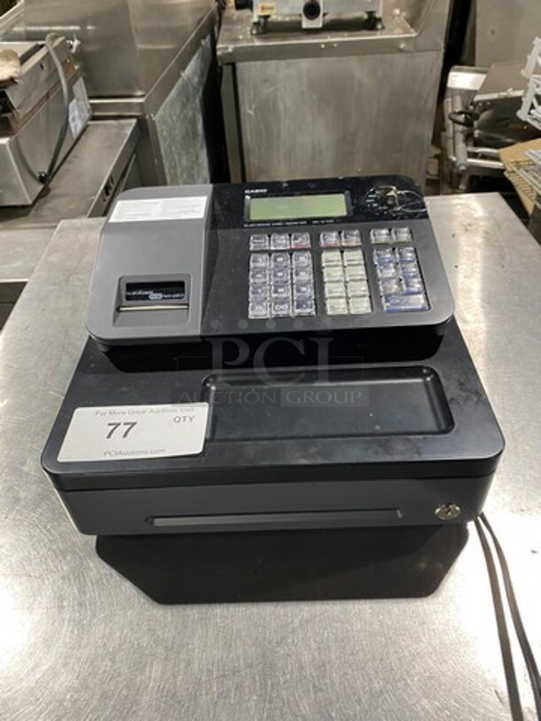 Casio Countertop Electronic Cash Register! With Cash Drawer! Model: SES700 SN: EX256405349691 120V - Image 1 of 8