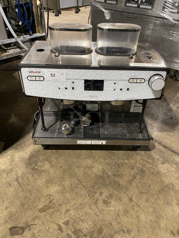 WOW! LATE MODEL! Dunkin Donuts Edition! Schaerer Commercial Countertop 2 Group Espresso Machine! With Steam Lines! Stainless Steel! On Small Legs! - Image 1 of 11