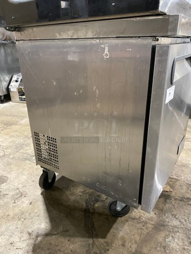 LATE MODEL! 2020 Migali Commercial Single Door Lowboy/Worktop Cooler! All Stainless Steel! On Casters! Model: CU27RHC SN: CU27RHC00320010300920A00 115V 60HZ 1 Phase - Image 2 of 8