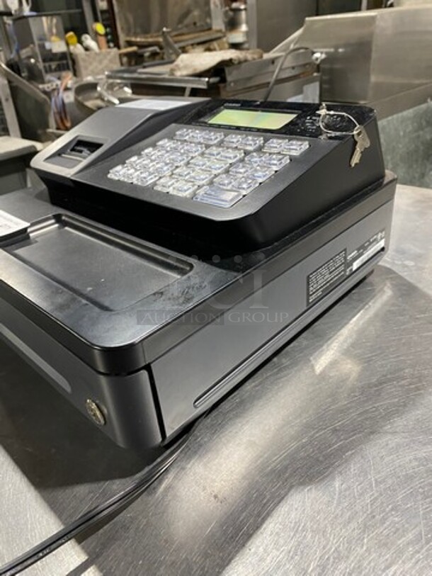 Casio Countertop Electronic Cash Register! With Cash Drawer! Model: SES700 SN: EX256405349691 120V - Image 2 of 8