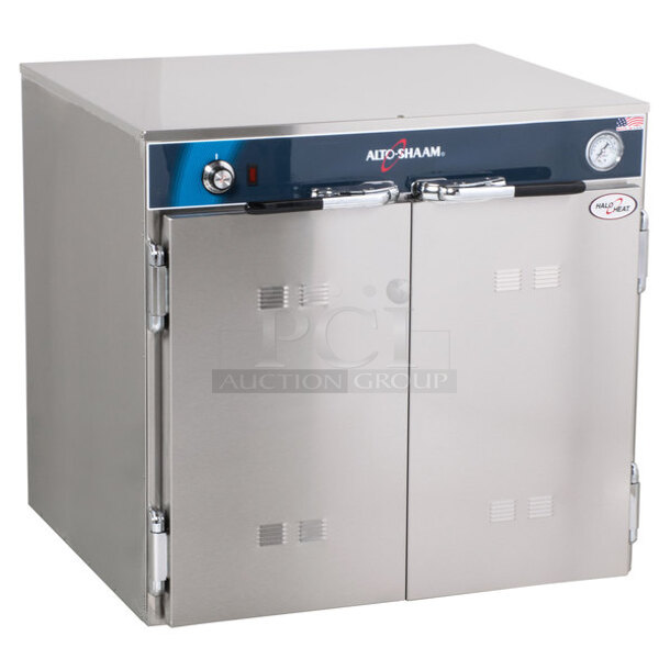 BRAND NEW! 2022 Alto Shaam 750-CTUS Halo Heat Stainless Steel Commercial 2 Door Heated Holding Cabinet. 120 Volts, 1 Phase. Tested and Working!
