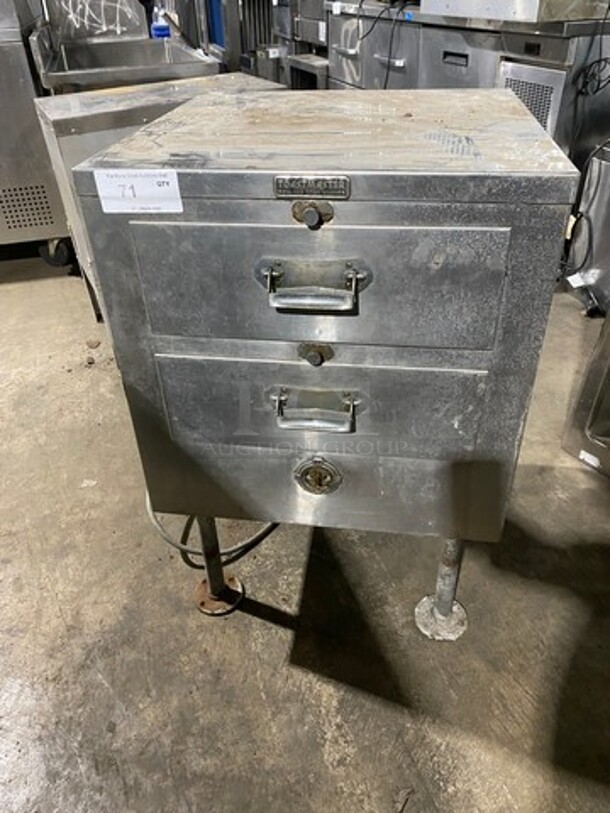 Toastmaster Commercial Electric Powered 2 Drawer Warmer! All Stainless Steel! On Legs! Model: 2DS SN: 7568 115V - Image 1 of 8