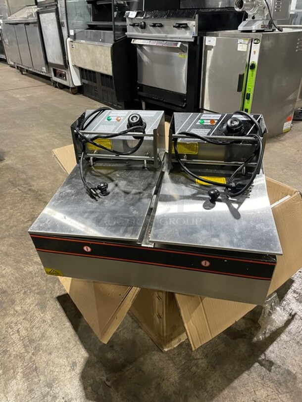 Brand New In The Box! USR Counter Top 2 Bay Electric Powered Deep Fat Fryer! Model D5000  110V 60hz! - Image 2 of 9