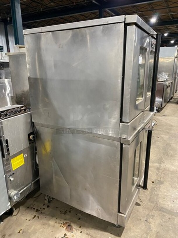 Garland Commercial Gas Powered Double Deck Convection Oven! With View Through Doors! Metal Oven Racks! All Stainless Steel! On Casters! 2x Your Bid Makes One Unit! - Image 3 of 9
