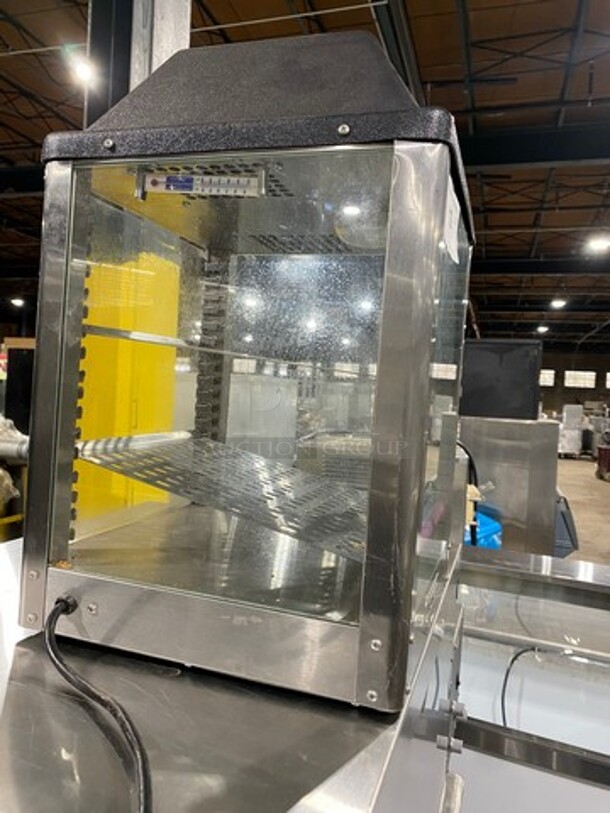 Nemco Commercial Countertop Electric Powered Heated Food Display Case! Glass All Around! With Rear Access! Stainless Steel Body! Model: 6457 SN: G08004 120V - Image 3 of 8