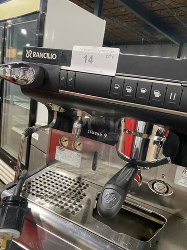 Rancilio Commercial Countertop Espresso Machine! Stainless Steel Body! On Small Legs! Model: CLASSE9USB2 SN: 10202313 220/240V - Image 6 of 9
