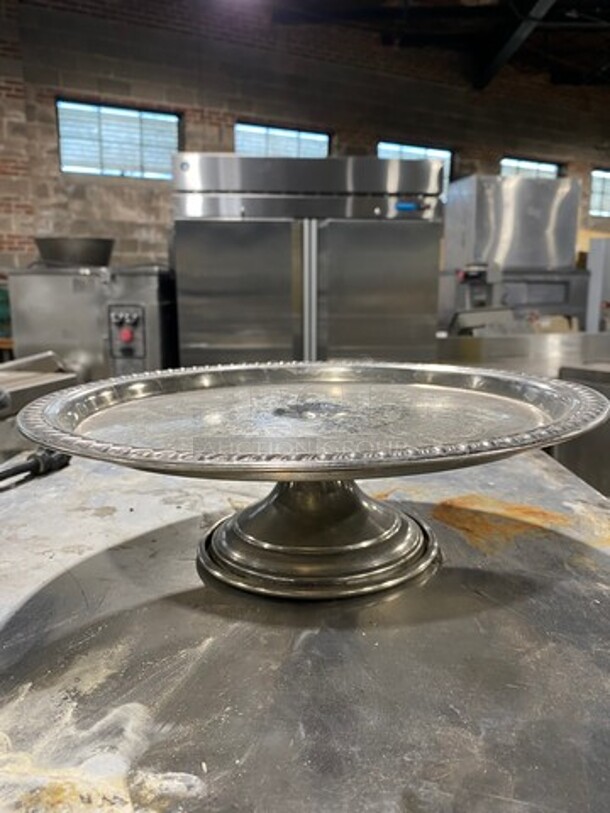 ALL ONE MONEY! Cart Full Stainless Steel Cake Display Stands! - Image 3 of 4