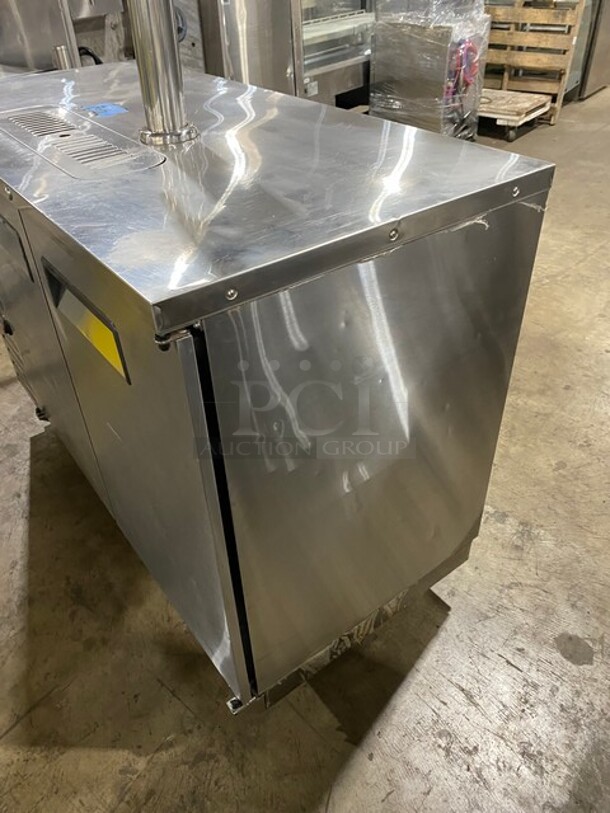 Atosa Commercial Single Tower Kegerator Cooler! With 2 Beer Taps! With 2 Door Underneath Storage Space! All Stainless Steel! 115V 1Phase! Model MKC58 Serial MKC58AUS100318091600C40018! - Image 11 of 11