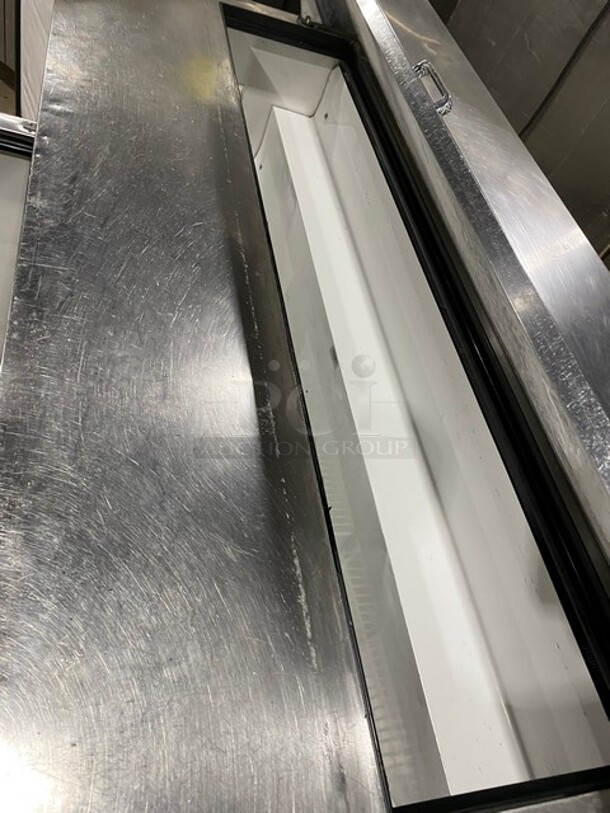 True Commercial Refrigerated Sandwich Prep Table! With 3 Door Storage Space Underneath! All Stainless Steel! On Casters! Model: TSSU7218 SN:14411039 115V 1PH - Image 7 of 9