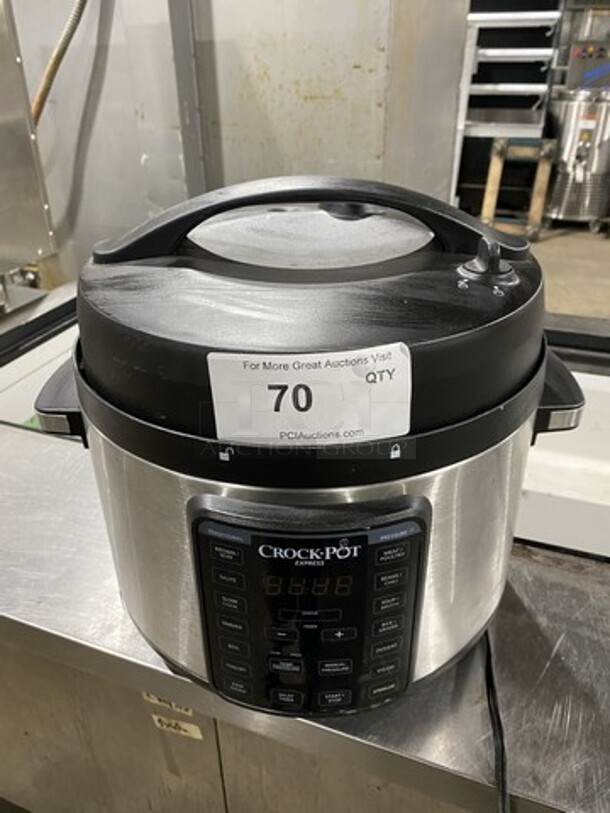 SWEET! Crock-Pot Express! All Stainless Steel! Digital Display and Controls! 120v! 