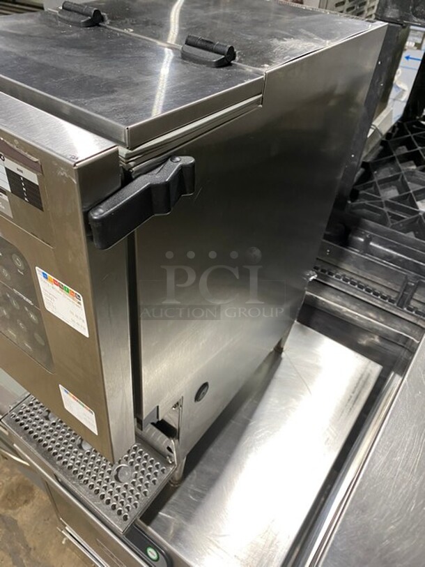 Silver King Commercial Countertop Refrigerated Milk Dispenser! Stainless Steel Body! On Legs! Model: SKECD12-V3-KE1 SN: FPDP304308P 115V  - Image 2 of 9