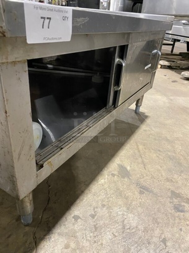 Solid Stainless-Steel Custom-Made Equipment Cabinet Stand! With Storage Cabinet! On Legs! - Image 5 of 6