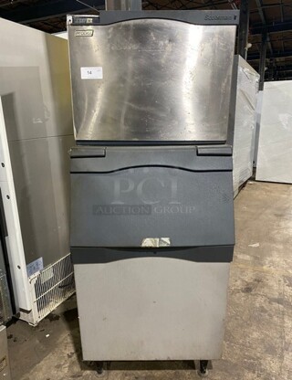 Scotsman Prodigy Stainless Steel Commercial Ice Head on Scotsman Commercial Bin! MODEL CO530SA-1B SN:11041320010488 115V 1PH 