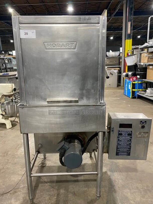 Hobart Commercial Pass-Through Dishwasher! All Stainless Steel! On Legs! - Image 1 of 12