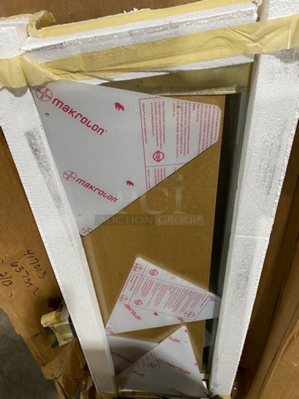 NEW! IN THE BOX! Commercial Buffet Sneeze Guards For 3 Well Steam Table! 2 Sneeze Guards Per Box! 1 Box Per Lot! 2x Your Bid! - Image 4 of 4