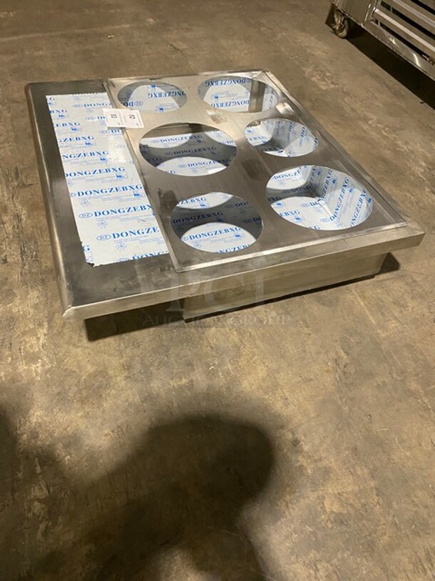 NICE! All Stainless Steel 6 bay Drop in Steam Table Insert! - Image 2 of 7