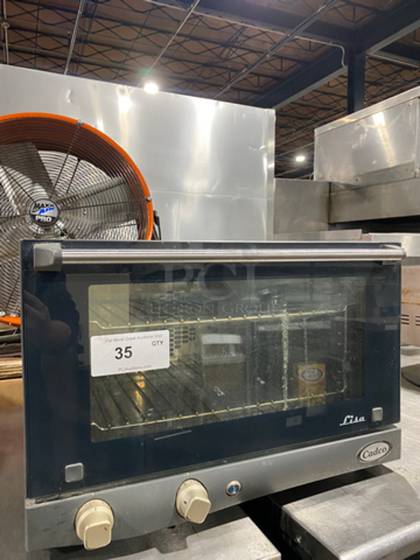 Cadco Unox Commercial Countertop Electric Powered Convection Oven! With View Through Door! Metal Oven Racks! All Stainless Steel! Model: XAF013 Lisa Series SN: 13425 120V 60HZ 1 Phase