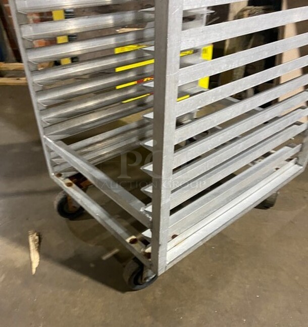 Metal Commercial Pan Transport Rack on Commercial Casters! - Image 4 of 4