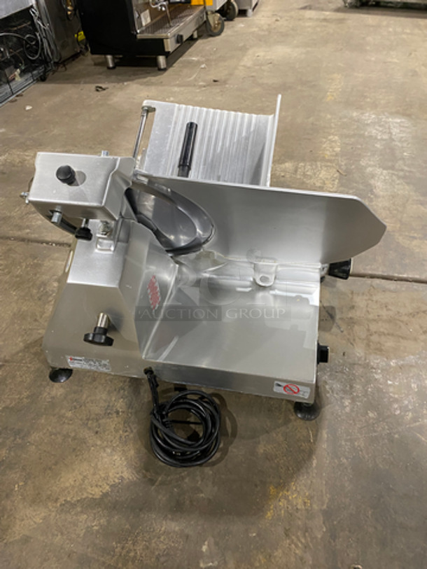 Omcan Commercial Countertop Meat/Deli Slicer! All Stainless Steel! Model: 330F SN: 0004755 115V 60HZ 1 Phase - Image 2 of 9