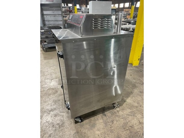 WOW! LIKE NEW! LATE MODEL! Southern Pride Commercial Electric Powered Smoker! All Stainless Steel! Model SC-200 Serial 8364! 208V! On Casters! Working When Removed!  - Image 2 of 9