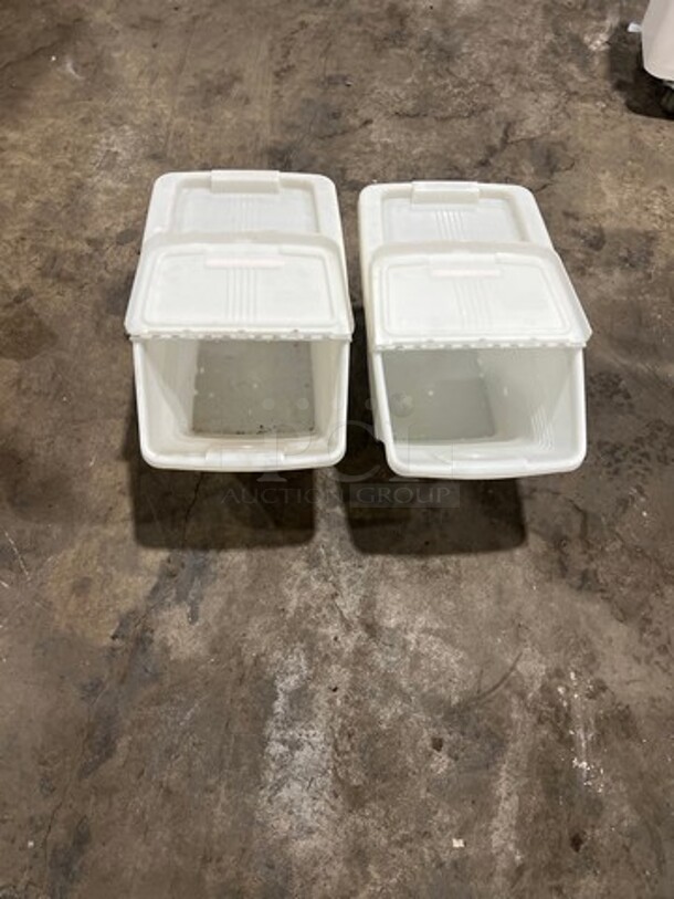 Tucker Countertop White Poly Ingredient Bin! 2x Your Bid! - Image 5 of 6