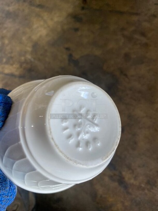 ALL ONE MONEY! Homer Laughlin White Ceramic Ramekin! Includes Black Poly Crate! - Image 5 of 5