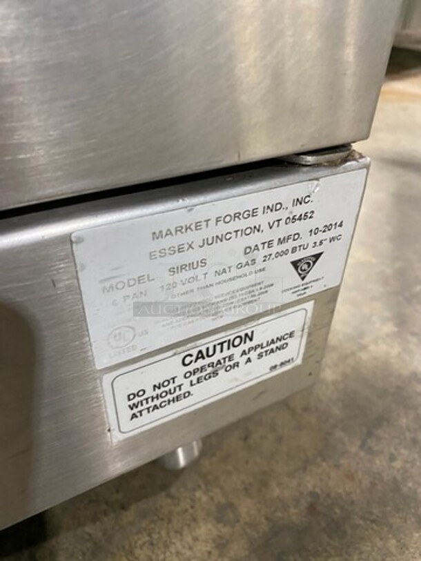 2014 Market Forge Commercial Natural Gas Powered Double Deck Steam Cabinet! All Stainless Steel! On Legs! 2x Your Bid Makes One Unit! Model: SIRIUS - Image 11 of 12