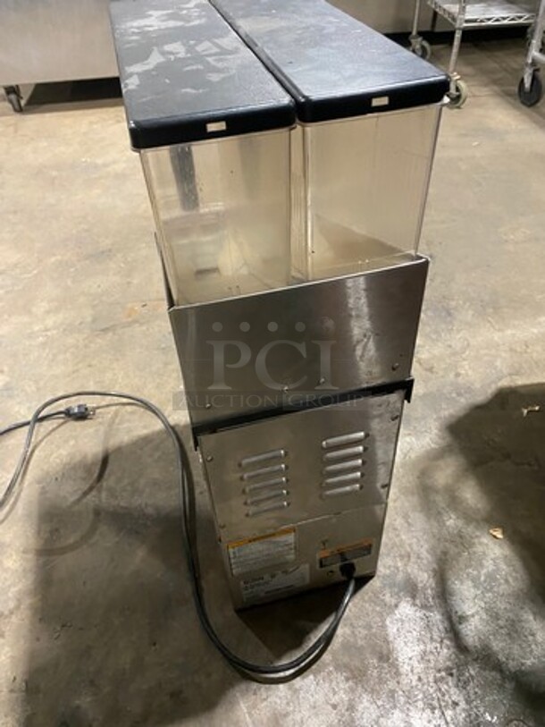 Bunn Commercial Countertop Dual Coffee Bean Grinder Machine! Stainless Steel Body! Model: MHG SN: MHG0005796 120V 60HZ 1 Phase - Image 4 of 8