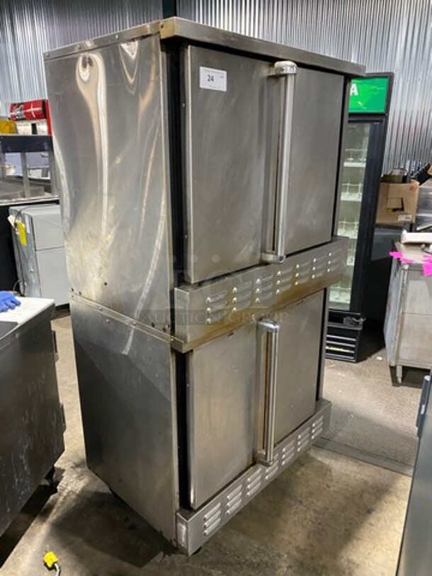 American Range Commercial Natural Gas Powered Double Deck Convection Oven! With Solid Doors! All Stainless Steel! On Casters! Model: MSD2 150706081 - Image 4 of 12