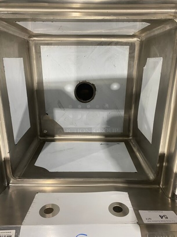 NEW! SCRATCH-N-DENT! Sapphire Single Compartment Prep Sink! All Stainless Steel! With Legs! Model: SMS2020 - Image 4 of 9