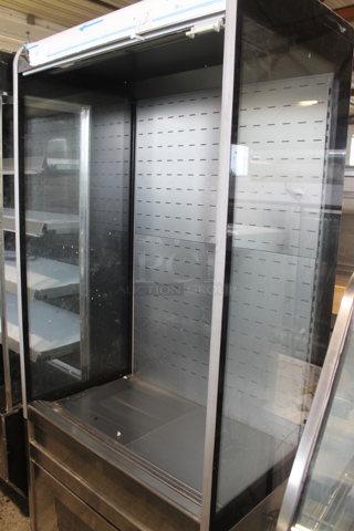 BRAND NEW SCRATCH AND DENT! Stainless Steel Commercial Floor Style Open Grab N Go Merchandiser. Does Not Come w/ Remote Compressor.